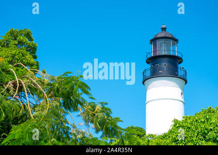 Leuchtturm ist ein Symbol von Key West in Florida Stockfoto