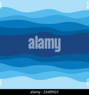 Abstrakte Wasser wave Vector Illustration Design Hintergrund Stock Vektor