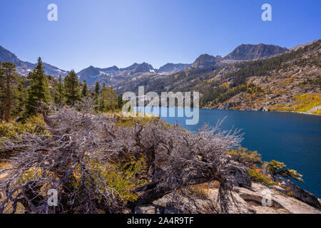 Herbstfarben Bischof Kalifornien Stockfoto