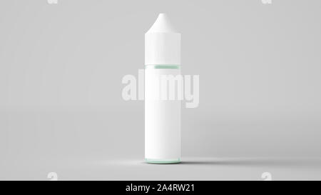 E-Liquid Flasche mockup 3D-Rendering Stockfoto