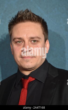 Köln, Deutschland. 14 Okt, 2019. Schauspieler Patrick Vollrath kommt auf die Vorführung des Films "7500" auf dem Filmfestival Köln, Internationales Festival für Film und Fernsehen. Credit: Horst Galuschka/dpa/Alamy leben Nachrichten Stockfoto