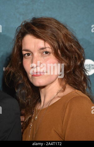 Köln, Deutschland. 14 Okt, 2019. Die Schauspielerin Aurelie Thepaut kommt auf die Vorführung des Films "7500" auf dem Filmfestival Köln, Internationales Festival für Film und Fernsehen. Credit: Horst Galuschka/dpa/Alamy leben Nachrichten Stockfoto
