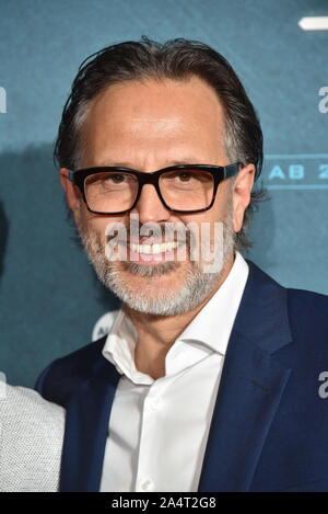 Köln, Deutschland. 14 Okt, 2019. Der Schauspieler Carlo Kitzinger auf die Vorführung des Films "7500" auf dem Filmfestival Köln, Internationales Festival für Film und Fernsehen kommt. Credit: Horst Galuschka/dpa/Alamy leben Nachrichten Stockfoto