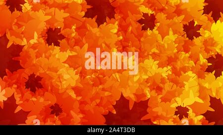 Herbst Hintergrund. Happy Thanksgiving Day abstrakte Urlaub Hintergrund mit fallender Ahornblätter für Ihr Design Stock Vektor