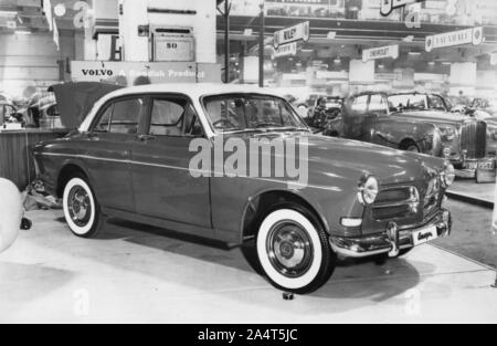 1956 Volvo 120 Amazon am Motor Show. Stockfoto