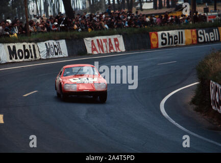 Austin-Healey Sprite, Bäcker - Hecken 1967, 24 Stunden von Le Mans. Stockfoto