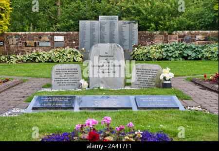 Lockerbie Garten der Erinnerung, Dryfesdale Friedhof, Lockerbie, Dumfries und Galloway, Schottland Stockfoto