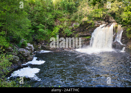 Fällt der Falloch (Gälisch Eas Falach) bedeutet versteckten Wasserfall, Stirlingshire, Schottland Stockfoto