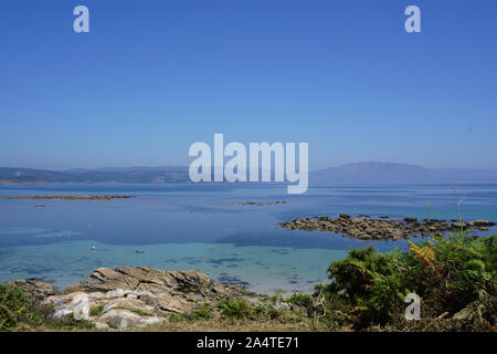 Bild von Finisterre langosteira Strand in Galicien Spanien Stockfoto