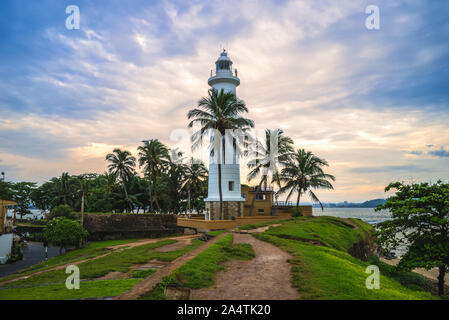 Galle Leuchtturm und Küste in Galle, Sri Lanka Stockfoto