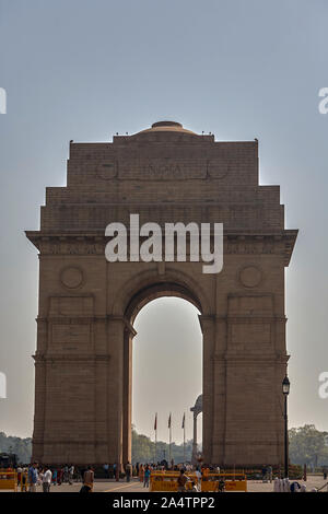 11-März-2007 das India Gate (ursprünglich als alle Indien War Memorial) Rajpath New Delhi Indien Stockfoto