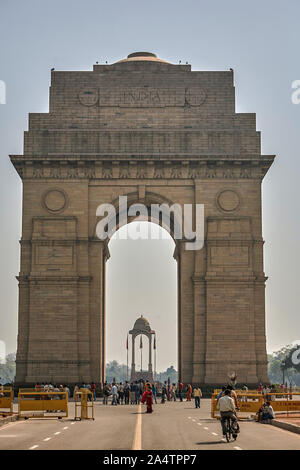 11-März-2007 das India Gate (ursprünglich als alle Indien War Memorial) Rajpath New Delhi Indien Stockfoto