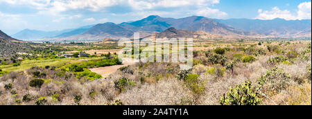 Panorama der zentralen Tälern von Oaxaca in Mexiko Stockfoto