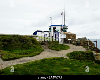 St Ives Watch Station, nationalen Coastwatch Institution, St Ives, Cornwall, Großbritannien Stockfoto