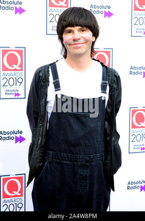 Tim Burgess während der Q Awards 2019 in Verbindung mit Absolute Radio im Camden Roundhouse, London. Stockfoto