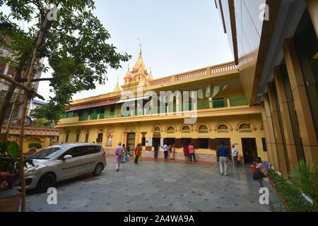 Sri Gaudiya Math. 16/A Kaliprasad Chakraborty Straße. Baghbazar, Kolkata, West Bengal. Indien. Stockfoto