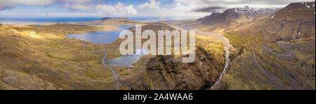 Landschaft, Stadardalur Tal, Vatnajökull National Park, Island Stockfoto