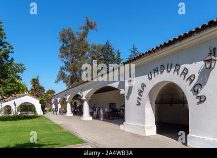 Das Weingut Undurraga (Viña Undurraga), Talagante, Maipo Valley, Región Metropolitana, Chile, Südamerika Stockfoto