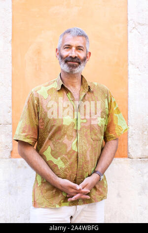 Sandor Ellix Katz, American Food Writer und Gärung Experte. Katz war in Lissabon, Portugal, während seiner World Tour. Stockfoto