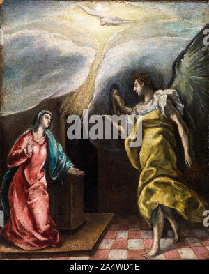 El Greco, Verkündigung, Malerei, 1600-1614 Stockfoto