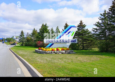 HALIFAX, Nova Scotia-5 OKT 2019 - Ansicht der Halifax Stanfield International Airport (YHZ) in Halifax, Nova Scotia, Kanada. Stockfoto