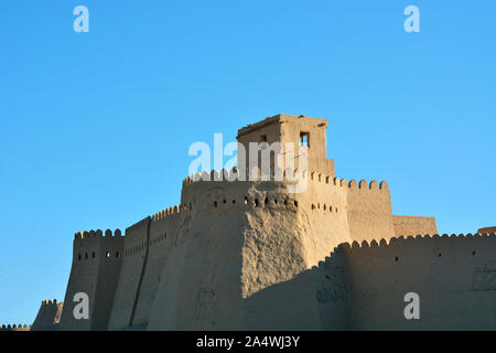 Khuna Lade Zitadelle. Altstadt von Chiwa (Itchan Kala), einem UNESCO-Weltkulturerbe. Usbekistan Stockfoto