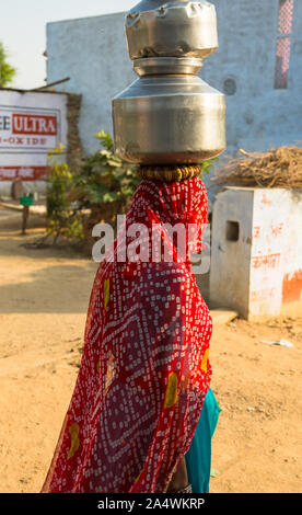 Bunte indische Menschen in Pushkar Stockfoto