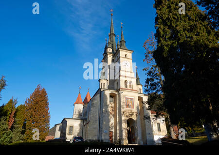 Kirche St. Nikolaus (Biserica Sfântul Nicolae), Brasov, Siebenbürgen, Rumänien. Stockfoto