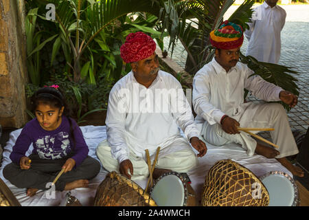 Bunte indische Menschen in Pushkar Stockfoto