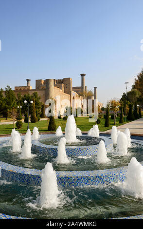 Registan Platz, ein UNESCO-Weltkulturerbe, Samarkand. Usbekistan Stockfoto