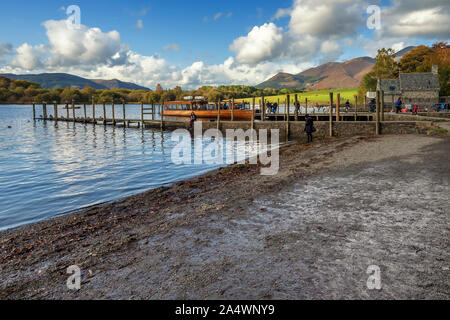 Derwentwater ist eines der wichtigsten Organe des Wasser im Lake District National Park in North West England. Stockfoto