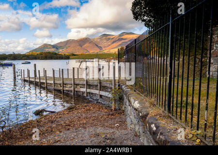 Derwentwater ist eines der wichtigsten Organe des Wasser im Lake District National Park in North West England. Stockfoto