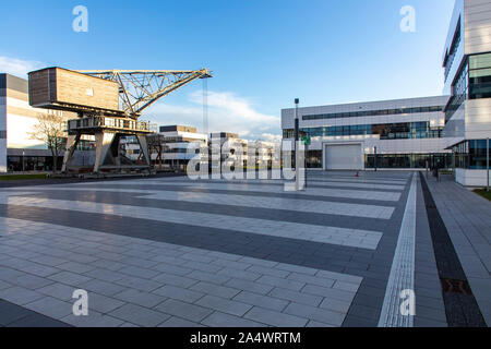 Kleve, Niederrhein, NRW, Euregio Rhein-Waal Hochschule für Angewandte Wissenschaften, Campus Kleve, auf der Spoy Fluss, Spoy Canal, Stockfoto