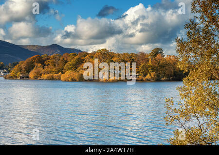 Derwentwater ist eines der wichtigsten Organe des Wasser im Lake District National Park in North West England. Stockfoto