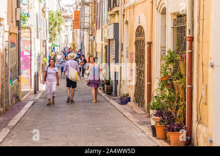 Ein Blick in Marseille in Frankreich Stockfoto