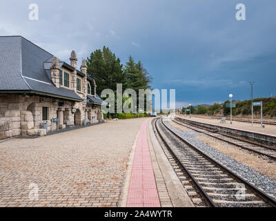 Bahnhof von Puebla de Sanabria, Zamora, Spanien Stockfoto