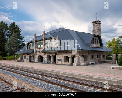 Bahnhof von Puebla de Sanabria, Zamora, Spanien Stockfoto