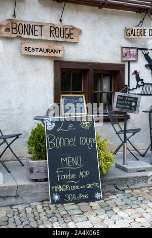 Altstadt von Gruyère, Schweiz Stockfoto