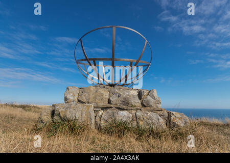 Radar Denkmal am St aldhelm's Kopf, Dorset, Großbritannien Stockfoto