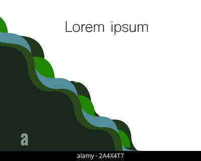 Farbenfrohe abstrakte Hintergrund mit verschiedenen Wellen überlagert in der abstrakten moderne Kunst stil hintergrund Muster/in Pastellfarben gemacht Stock Vektor