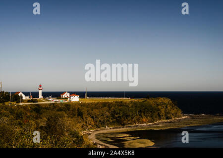 Von Taulane Leuchtturm Cap de la Madeleine, Quebec, CA Stockfoto