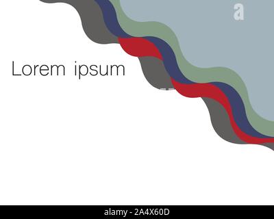 Farbenfrohe abstrakte Hintergrund mit verschiedenen Wellen überlagert in der abstrakten moderne Kunst stil hintergrund Muster/in Pastellfarben gemacht Stock Vektor