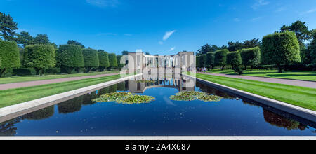 Colleville-sur-Mer, Frankreich - 24. August 2011: Die Normandie Friedhof und Denkmal ist ein Weltkrieg II Friedhof Stockfoto