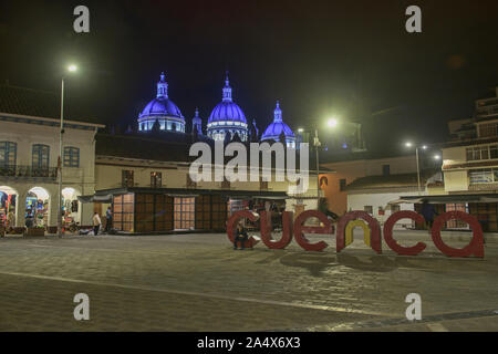 Cuencas neue Dom (Kathedrale der Unbefleckten Empfängnis), Cuenca, Ecuador Stockfoto