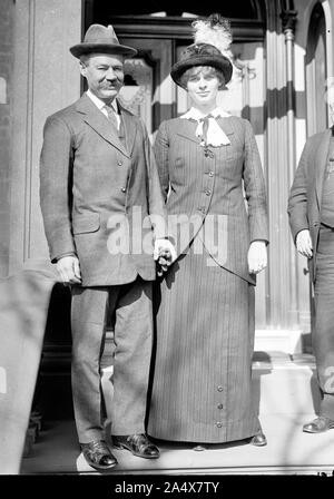 Dr. Wilfrid Grenfell und Frau. Sir Wilfred Grenfell Thomason (1865-1940), ein medizinischer Missionar zu Neufundland und Frau Anne Elizabeth Caldwell MacClanahan Stockfoto