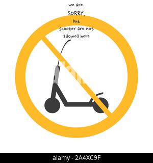 Vektor höflich nicht erlaubt Zeichen auf weißem Hintergrund mit gelben Kreis. Abbildung: im Café, Restaurant. Stock Vektor