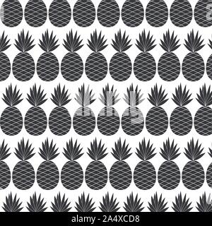 Sommer Früchte für gesunden Lebensstil. Ananas Obst. Vector Illustration cartoon Flachbild Symbol auf bunten Hintergrund isoliert. Design für Bücher, Aufkleber Stock Vektor