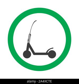 Vektor erlaubt Zeichen auf weißem Hintergrund mit grünen Kreis. Cool für Cafe, Restaurant. Abbildung kann in Hund freundlich Platz verwenden Stock Vektor