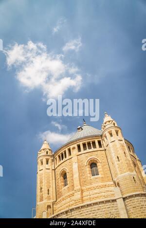 1352 Abtei auf dem Berg Zion. Katholische Heiligtum in Jerusalem, Israel Stockfoto