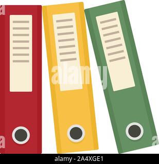 Ordner Symbol. Flache Darstellung der Ordner vektor Symbol für Web Design Stock Vektor